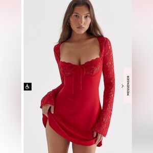 House of CB Jennica XS Red Mini Dress